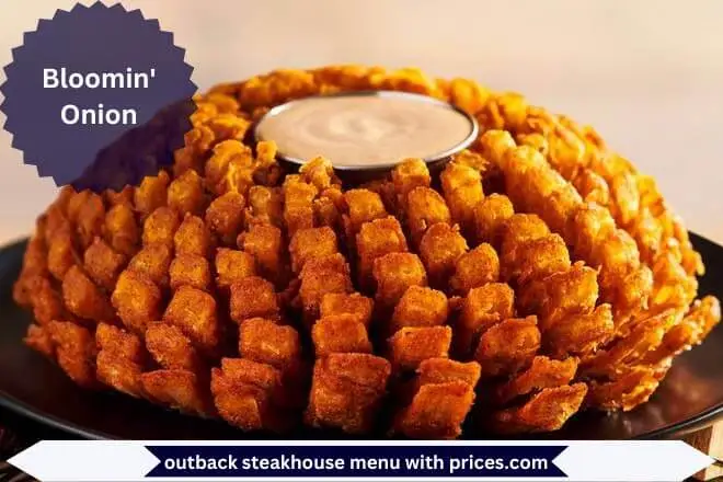 Bloomin' Onion Menu With Prices