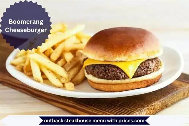 Boomerang Cheeseburger Menu with Prices