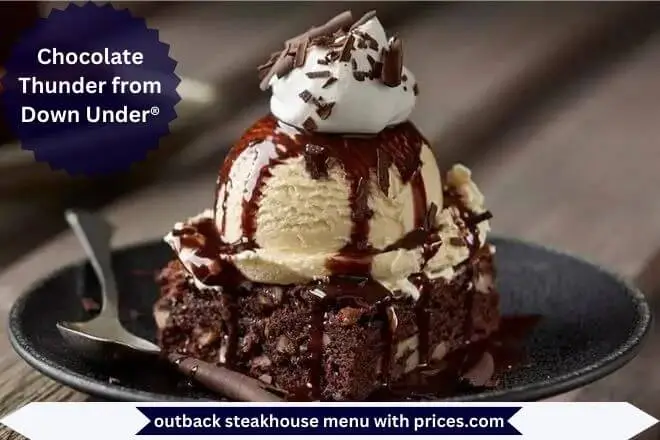 Chocolate Thunder from Down Under® Menu with Prices
