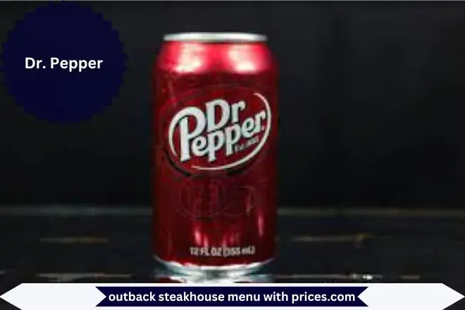 Dr. Pepper Menu with Prices