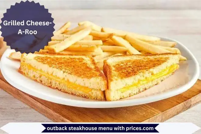 Grilled Cheese-A-Roo Menu with Prices