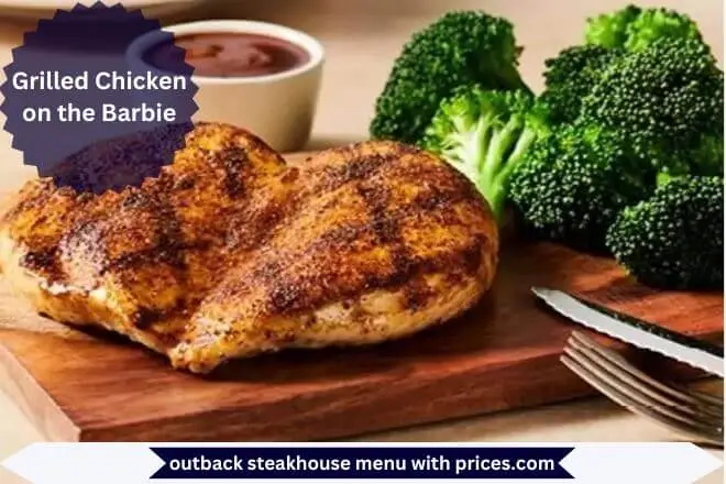 Grilled Chicken on the Barbie Menu with Prices