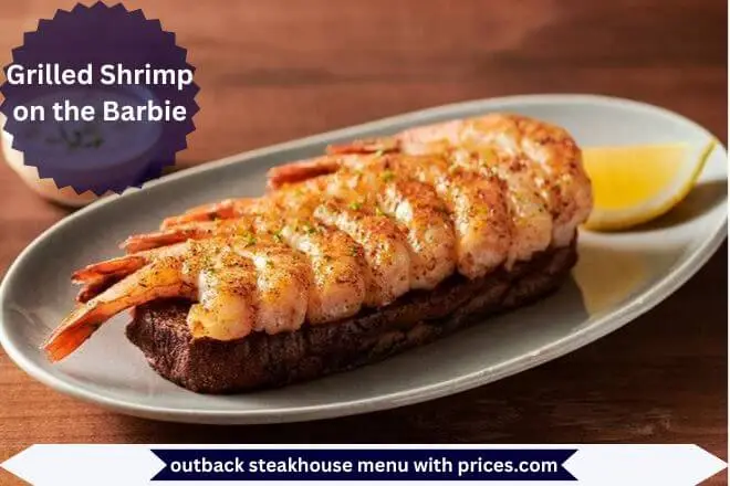 Grilled Shrimp on the Barbie Menu With Prices