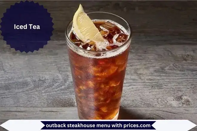 Iced Tea Menu with Prices