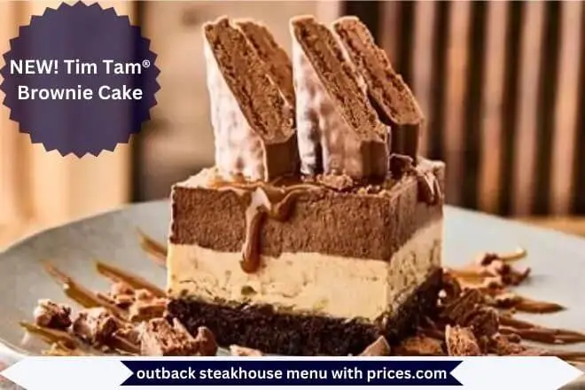 NEW! Tim Tam® Brownie Cake Menu with Prices