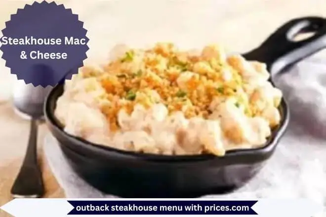 Steakhouse Mac & Cheese Menu with Prices