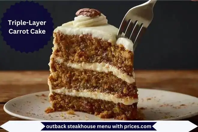 Triple-Layer Carrot Cake Menu with Prices