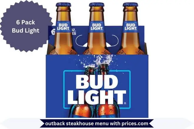 6 Pack Bud Light Menu with Prices