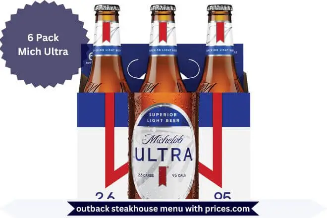 6 Pack Mich Ultra Menu with Prices