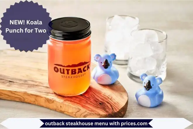 NEW! Koala Punch for Two Menu with Prices