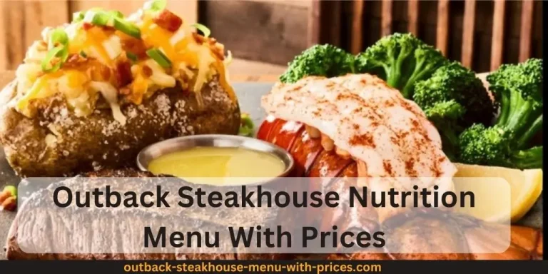 Outback store nutrition menu